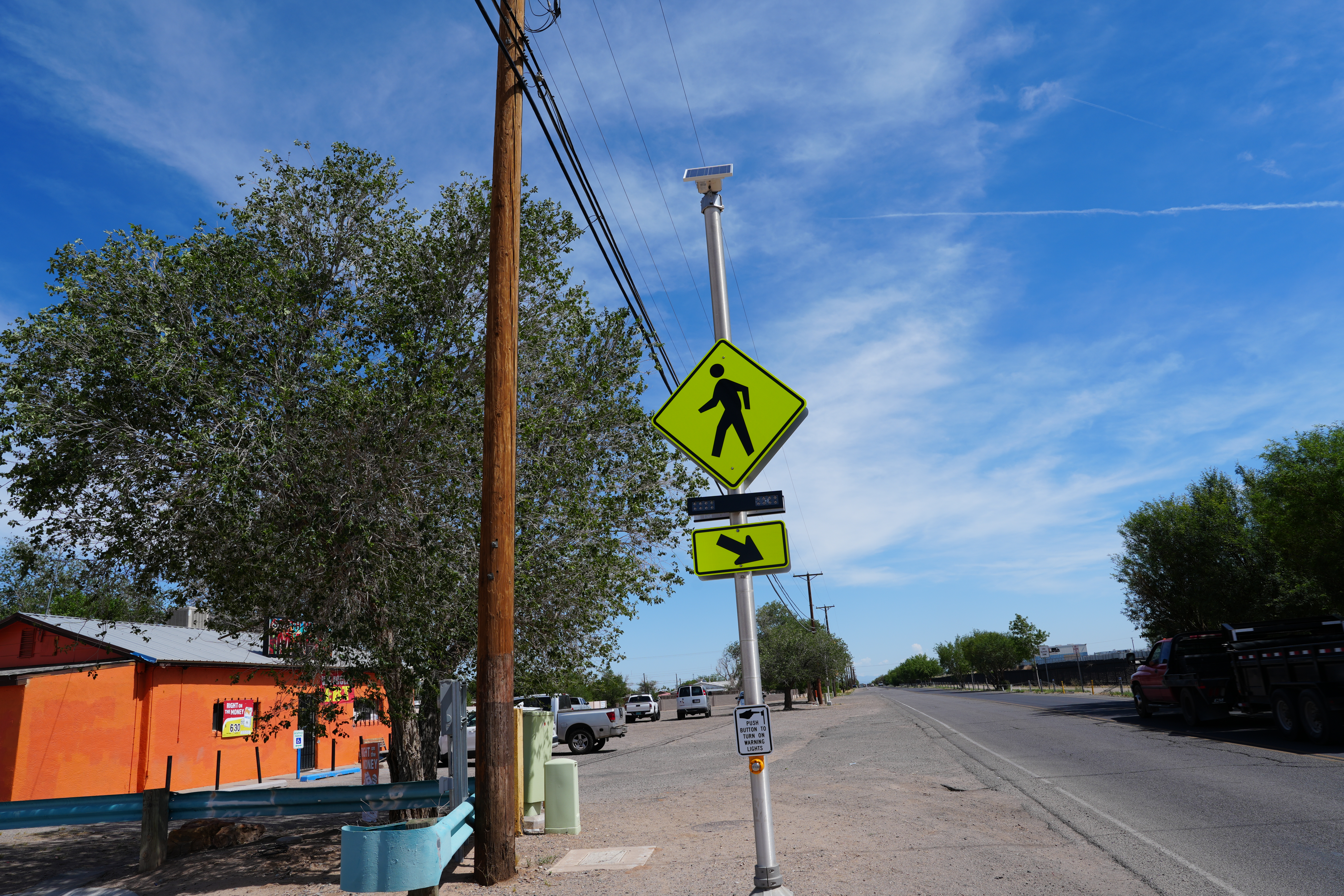 Cross walk sign, but where is the cross walk